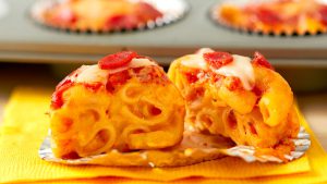 macaroni pizza balls