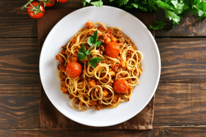 vegetarian spaghetti Bolognese