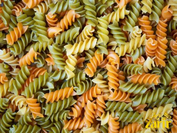 The price of huge spiral pasta from production to consumption